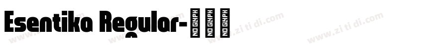 Esentika Regular字体转换